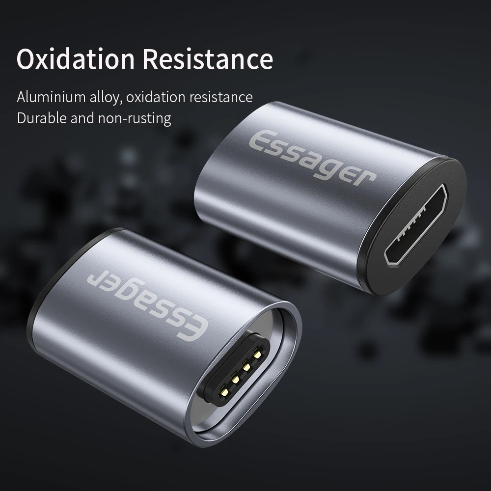 Essager Micro USB Type C Magnetic Adapter For iPhone Xiaomi Samsung USBC To Micro Usb Converter Magnet Charging USB-C Connector