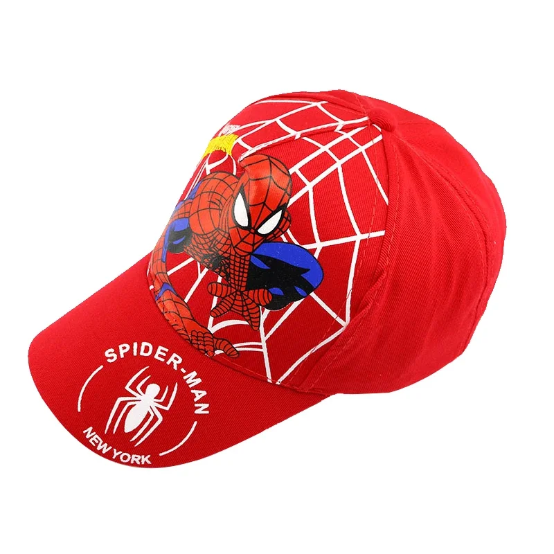 Disney Anime Cute Spiderman Kids Hats For Boys Girls Summer Autumn Baby Baseball Cap Children\'s Hip Hop Sun Hat Child Visor Caps