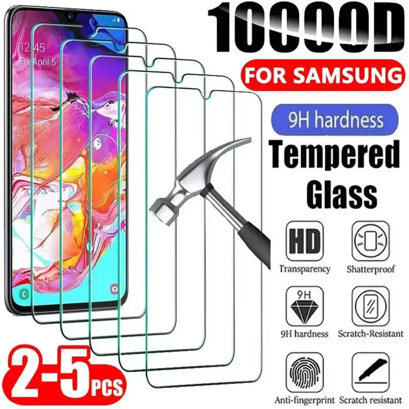 

2-5 шт. закаленное защитное стекло для Galaxy A14 A54 A53 A13 A33 A34 A52S 5G, защитное стекло для Samsung A52 A73 A21S A51 A72