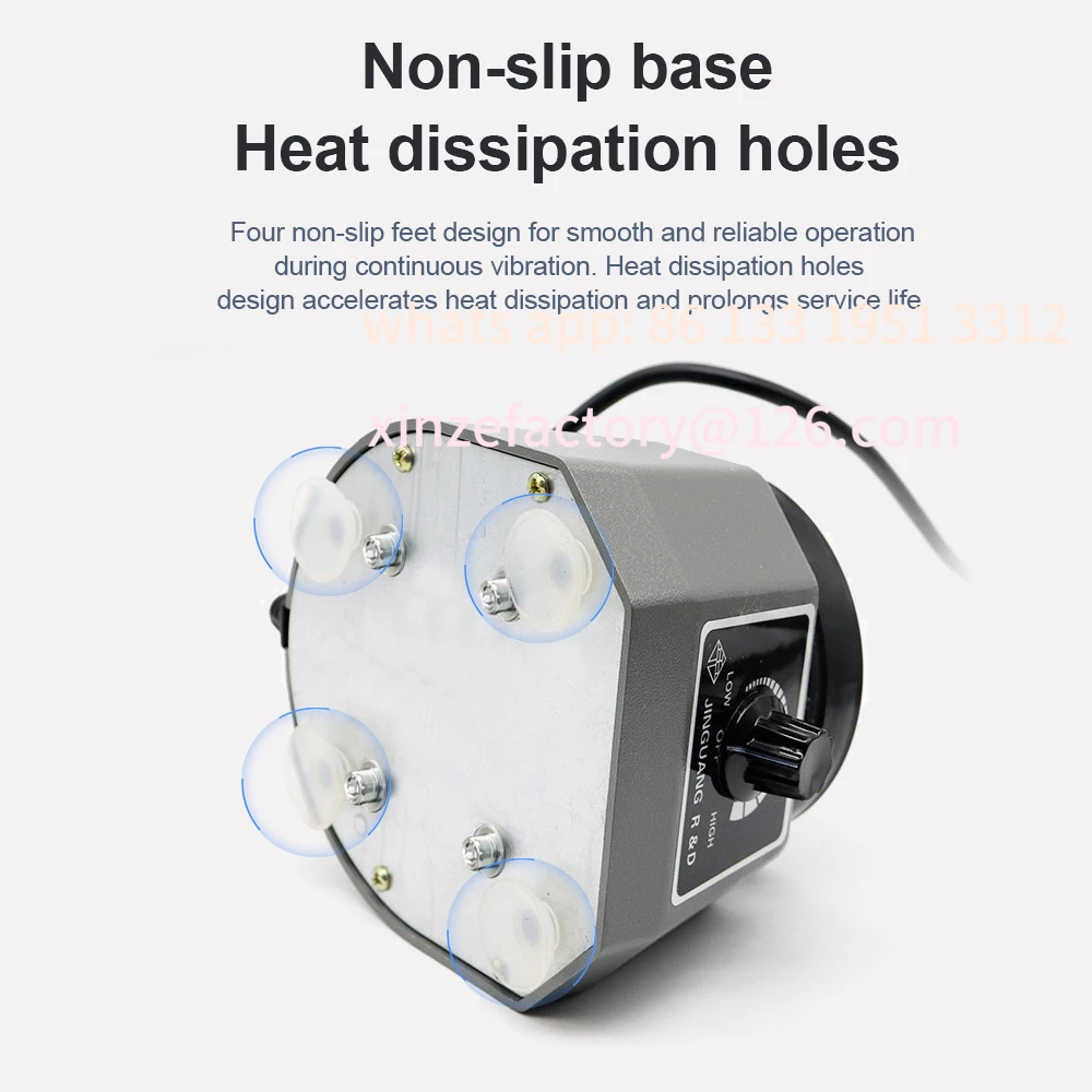 맞춤형 치과 진동판 진동 테이블 고출력 치과 진동기 4인치 소형 원형 석고 진동기 미끄럼 방지 L