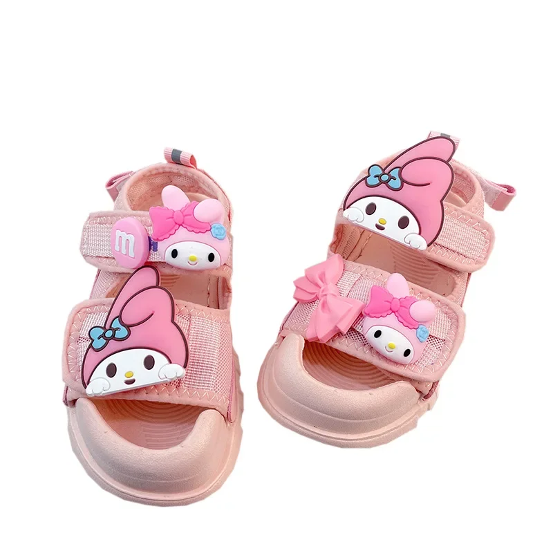 Anime Cartoon Melodie Kinderen Sandalen Zomer Zachte Zool Anti Slip Sandalen Modieuze Meisjes Strandschoenen 4-14T Kid Eva Sandalen