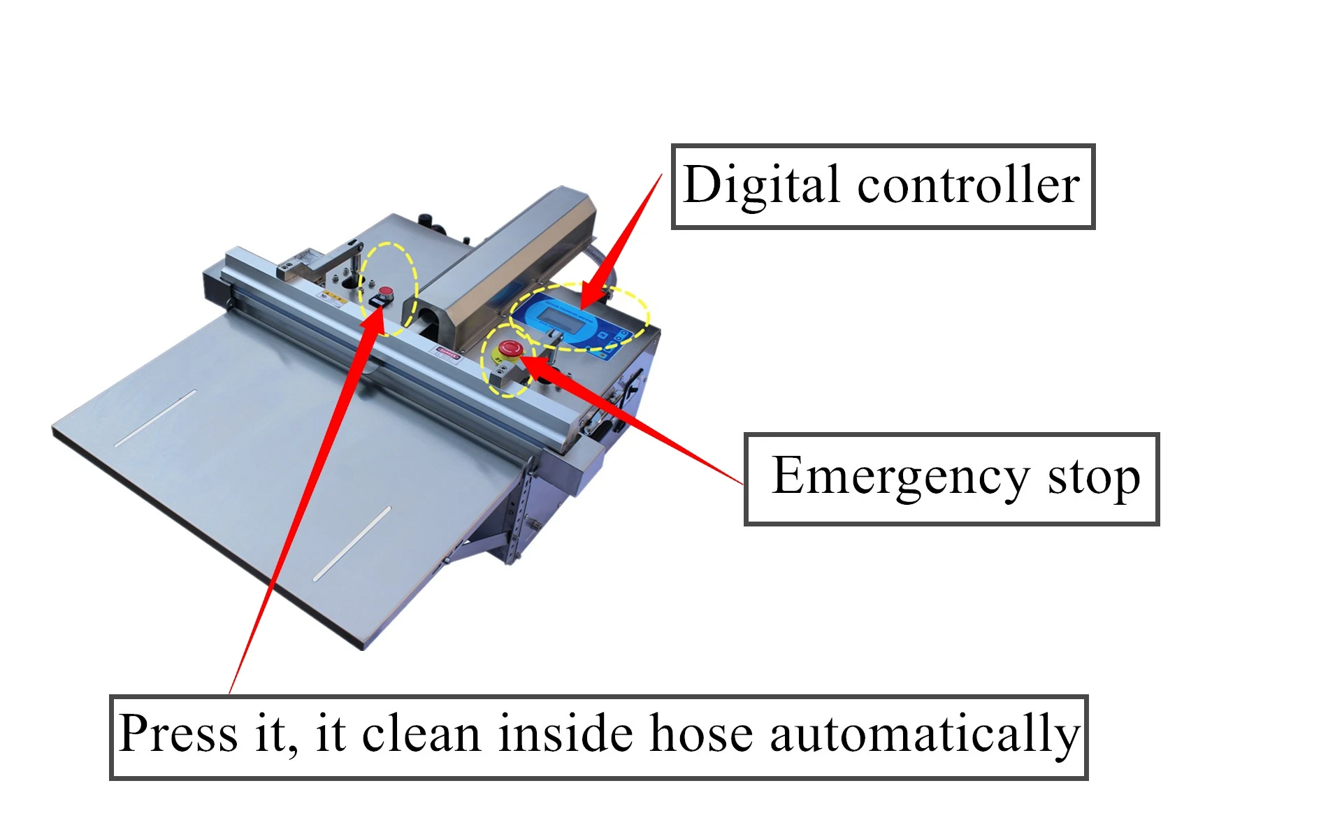 Selladora Al Vacio Nozzle Type Small Nitrogen Flushing Vacuum Sealer 110/120V External Vacuum Packing Machines for Coffee Bags