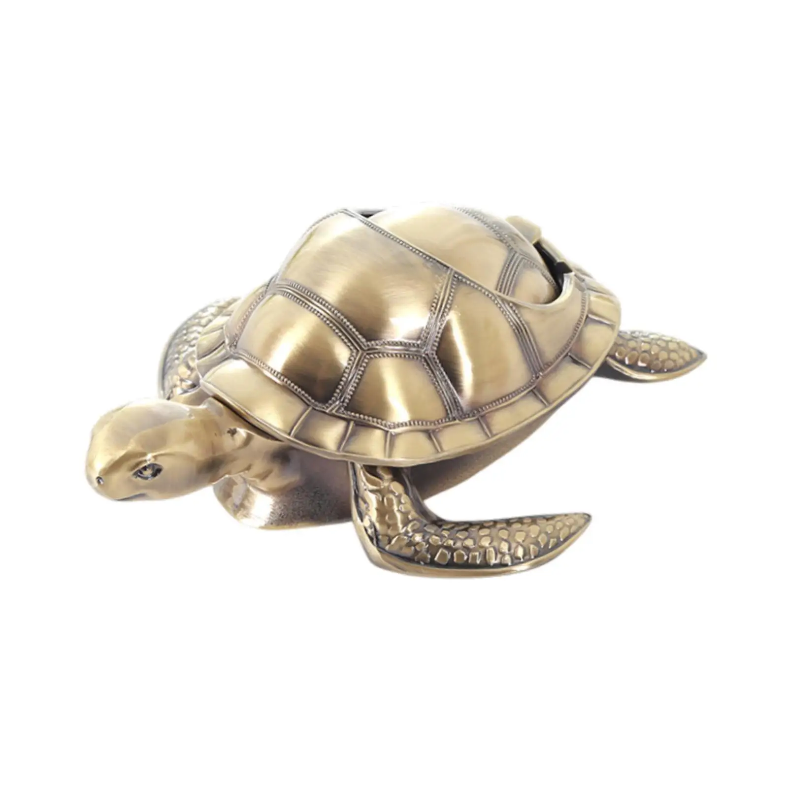 

Turtle Shaped Ashtray Ash Holder Metal Ashtray Practical Table Decor Decorative Ornament for Bar