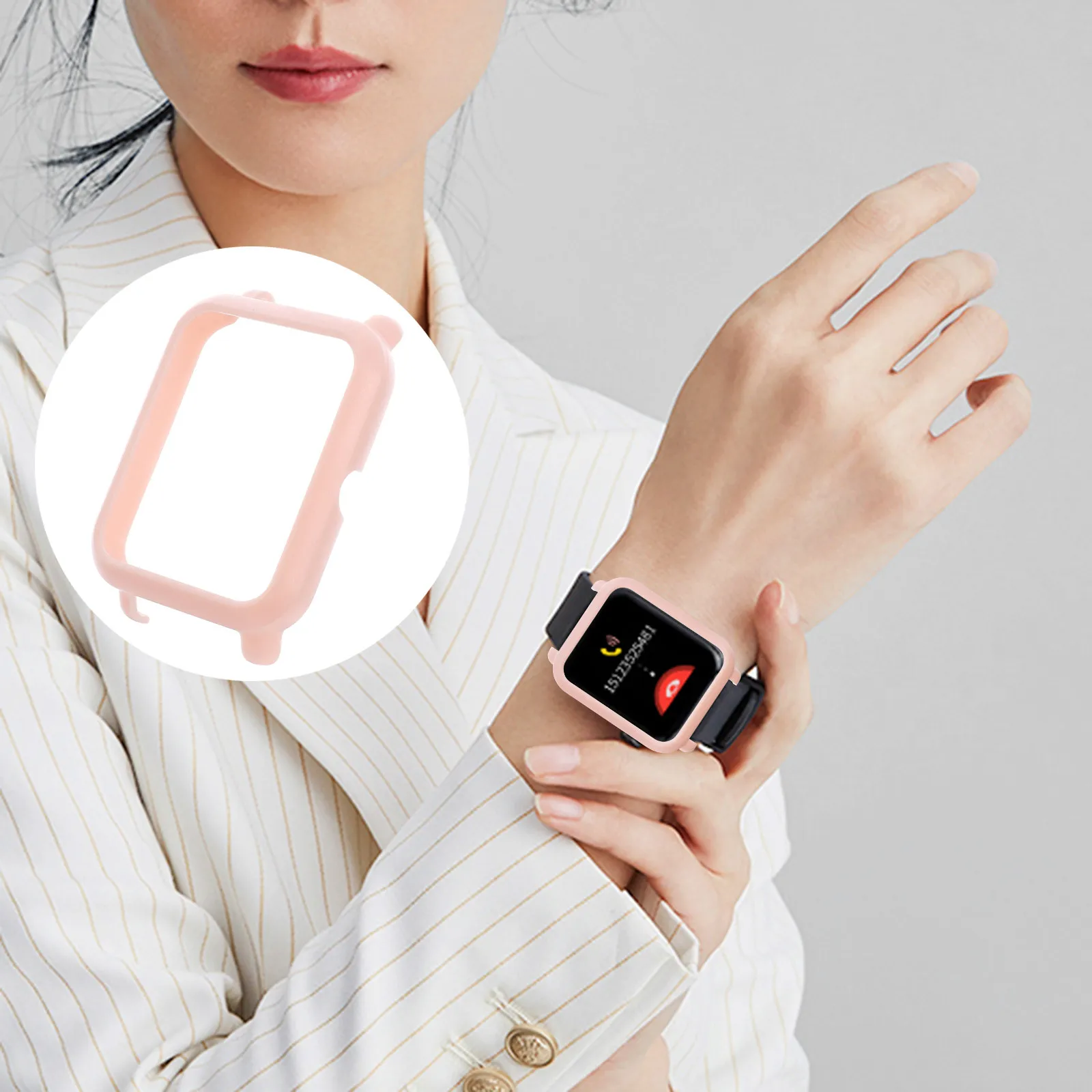 

1Pcs Creative Pc Watch Protective Shell Cover for S Elegant Stylish Look Enhanced Durability Anti Aging