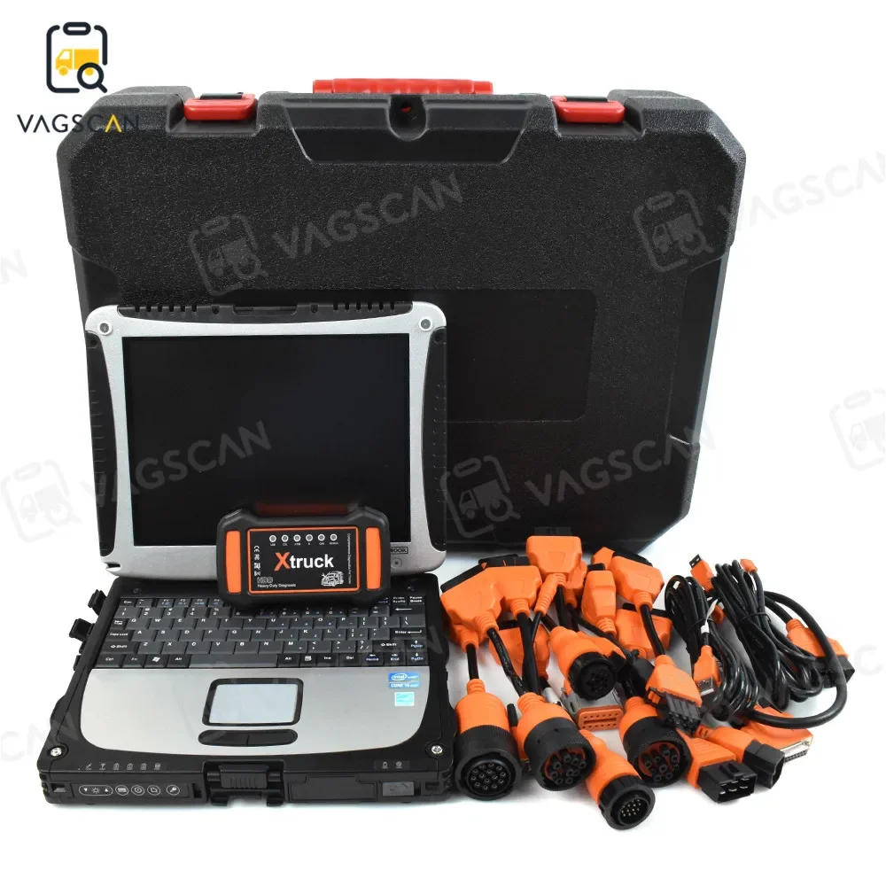 CF19 Laptop Heavy equipment Xtruck HDD Y009 Universal Multifunctional 6 in 1 Excavators Construction Vehicles Diagnosis Tools