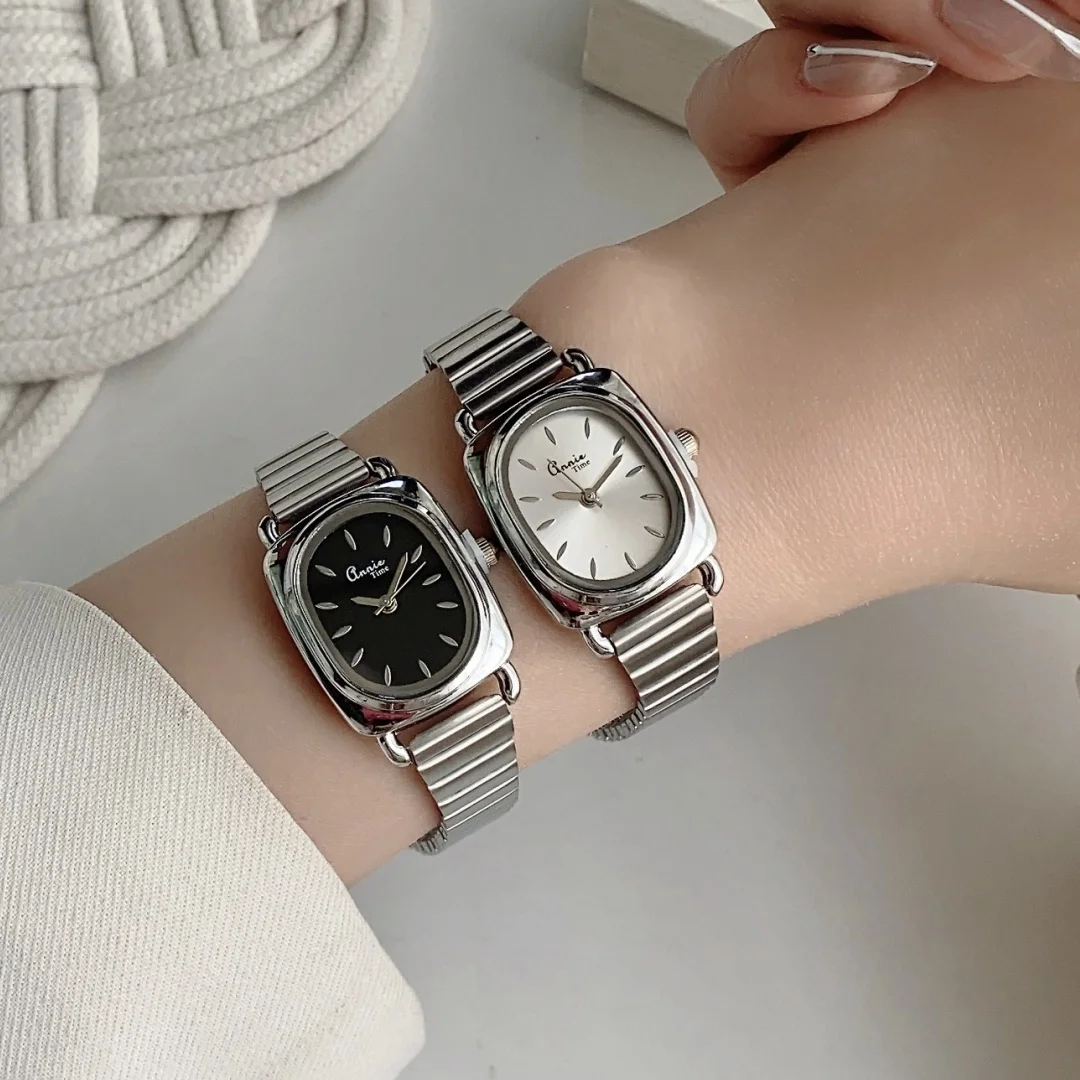 Newest Women's Wristwatch Gold Bracelets Adjustable Stainless Steel Band Oval Ladies Watches Quartz Female Clock Reloj Mujer