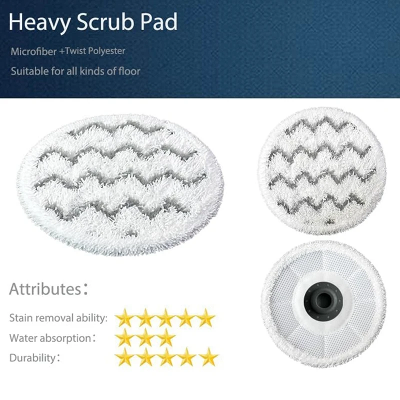 وسادات ممسحة بخارية دوارة A44F لـ BISSELL Spinwave Smartsteam 3897A 3712 3712W وسادات بديلة