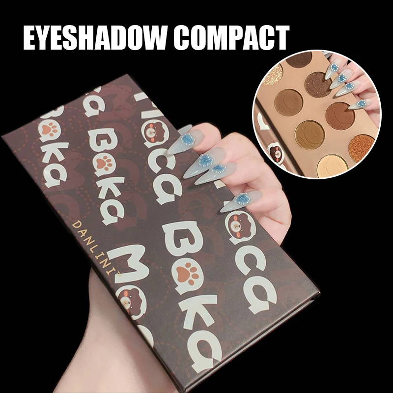 Eyeshadow Palette Waterproof Eye Shadow Palette Bright Makeup 9 Colors Shiny Cosmetics For Girls And Women Maquillaje