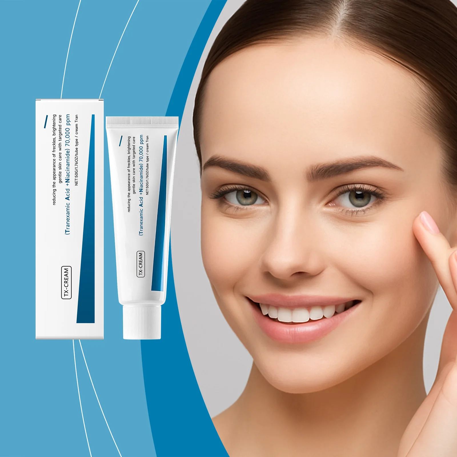 AMZ Facial Moisturizer, Gentle Formula, Smooth and Delicate Facial Skin, Suitable for Daily Care Cream for Various Skin Types