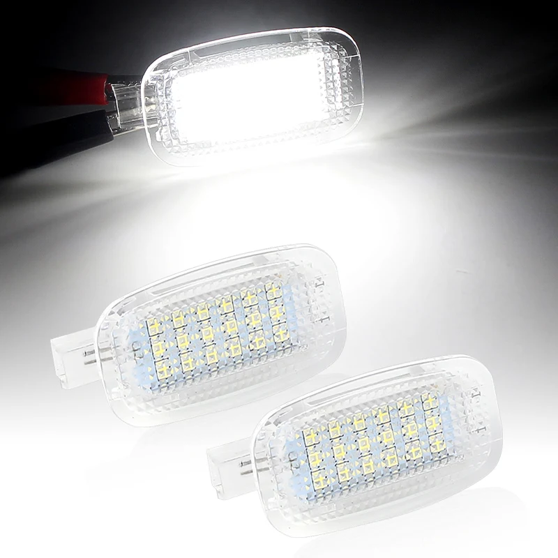 2pcs CANbus LED Make Up Mirror Lamp Footwell Light For Mercedes-Benz R230 W204 W212 W207 W221 W216 W251 W164 W463 X164 X204 C197