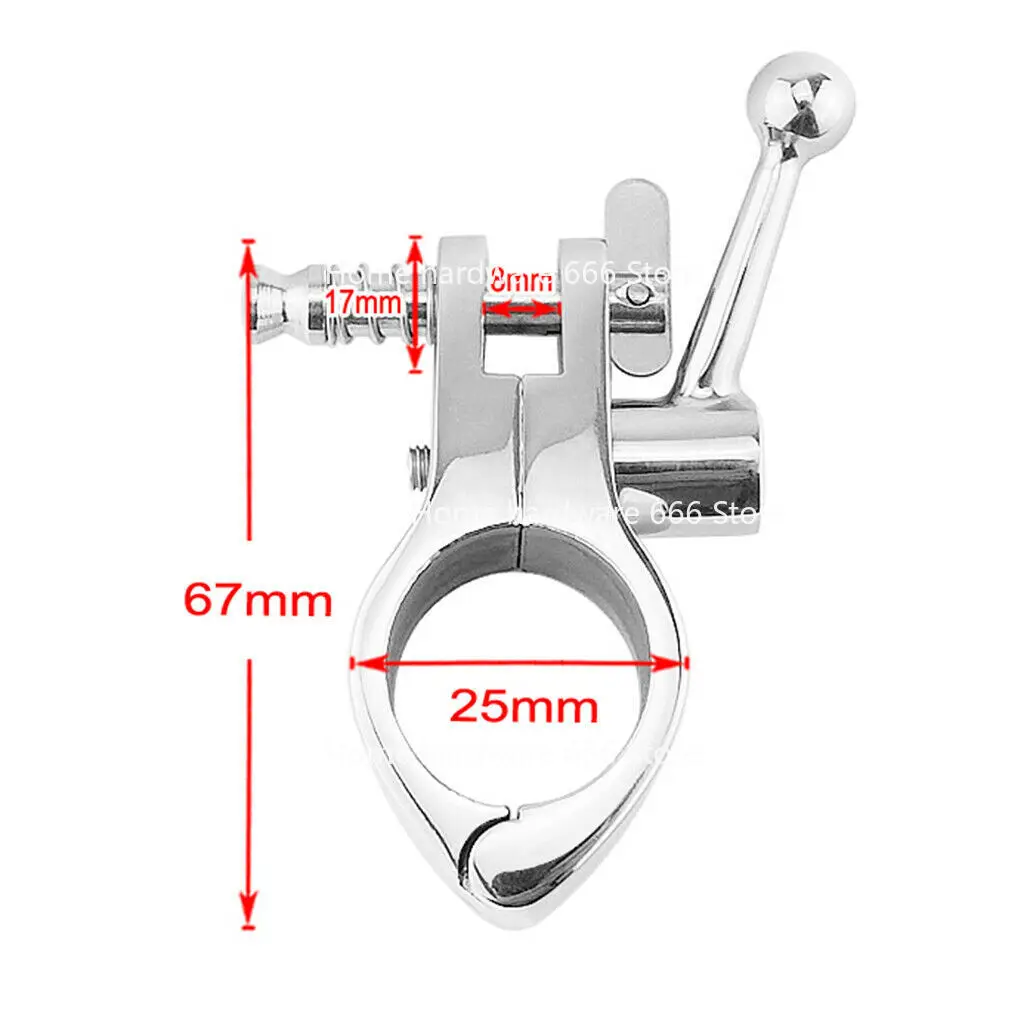 Stainless Steel Wrench Handrail Pipe Clamp, Marine Yacht Hardware Fittings 22/25mm