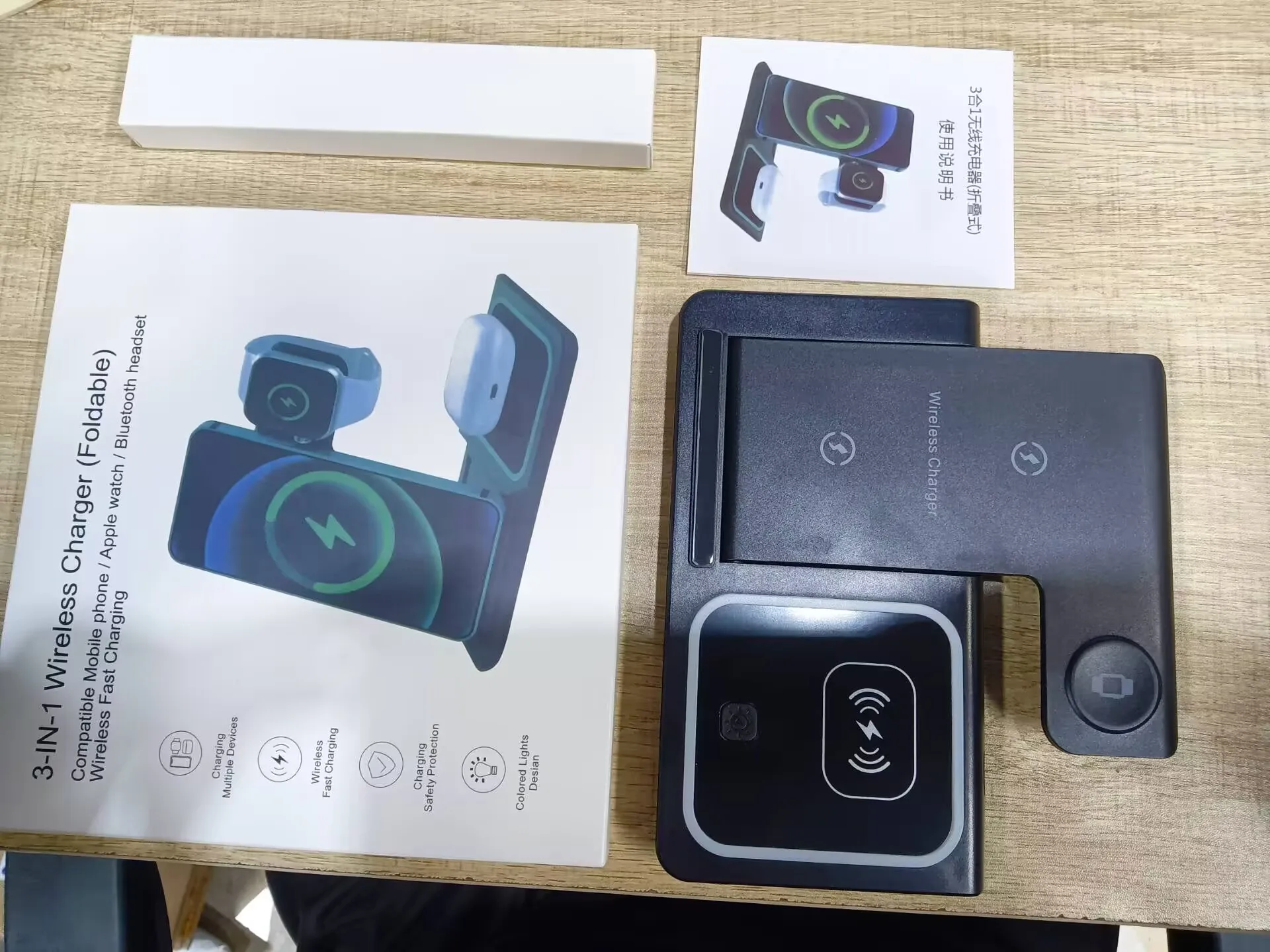 

Drei-In-Eins Magnetisches Kabelloses Ladegerät, Closbar, Tragbar, Kompatibel Mit Iphone12/13/14/15 Serie, Kompatibel Mit Applewa