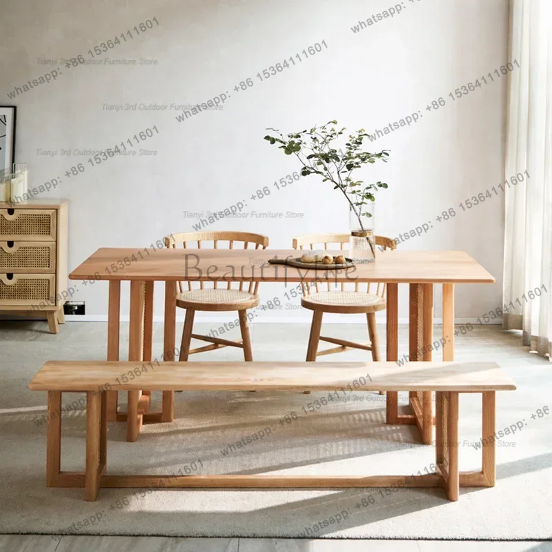 zj.Italian Style Restaurant Rattan Weaving Dining Tables Simplicity Designer Kitchen Dining Tables Modern Furniture Stoviglie HB