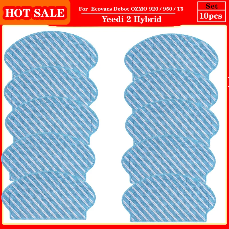 

Mopping Pads For For Ecovacs Deebot OZMO 920 950 T5 Vacuum Cleaner Accessories HEPA Filter Main/Side Brush Water Tank Mop Cloth