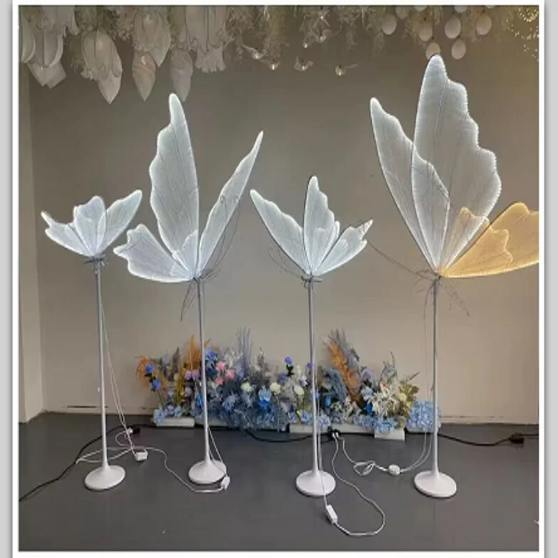 

Luminous Butterfly Wings for Wedding, Pendant Ceiling Decoration, Stage Chandelier, T Stage, Road Guide, Event Party