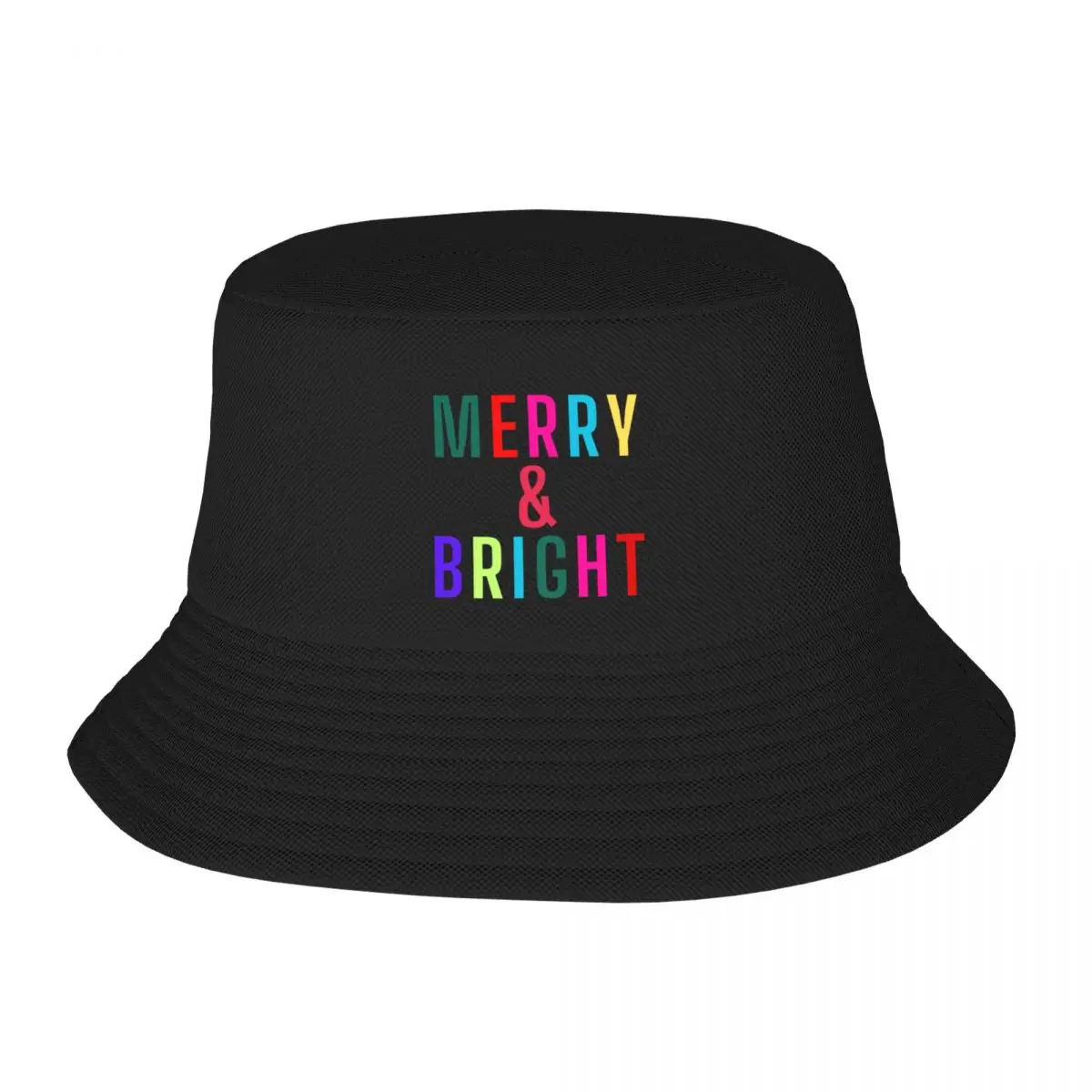 

Merry & Bright Bucket Hat Trucker Hat fashionable boonie hats birthday Men Golf Wear Women's