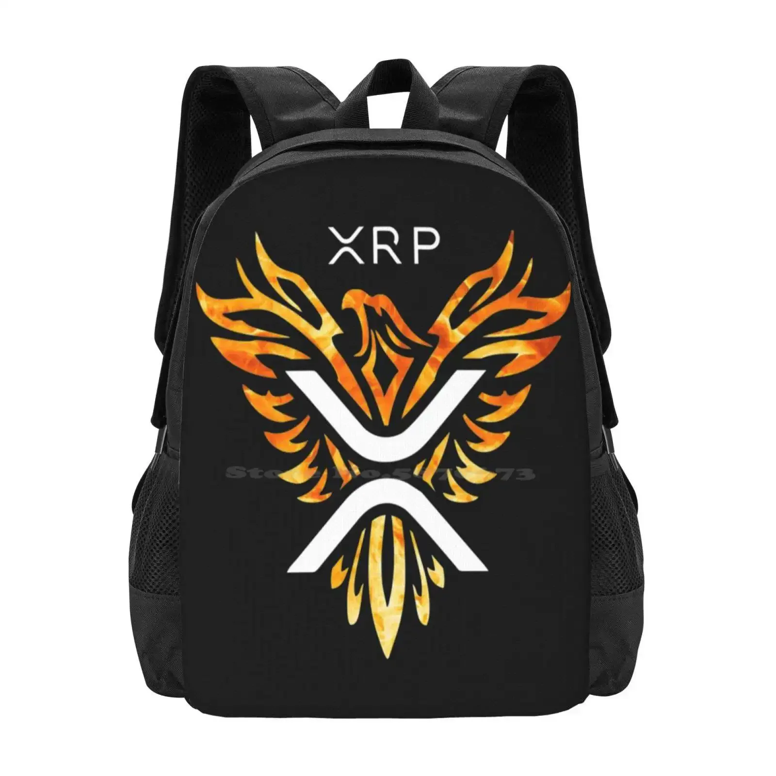 

Fire Phoenix Essential Hot Sale Schoolbag Backpack Fashion Bags Xrp Army Xrp To The Moon Ripple Blockchain Xrp Cryptocurrency