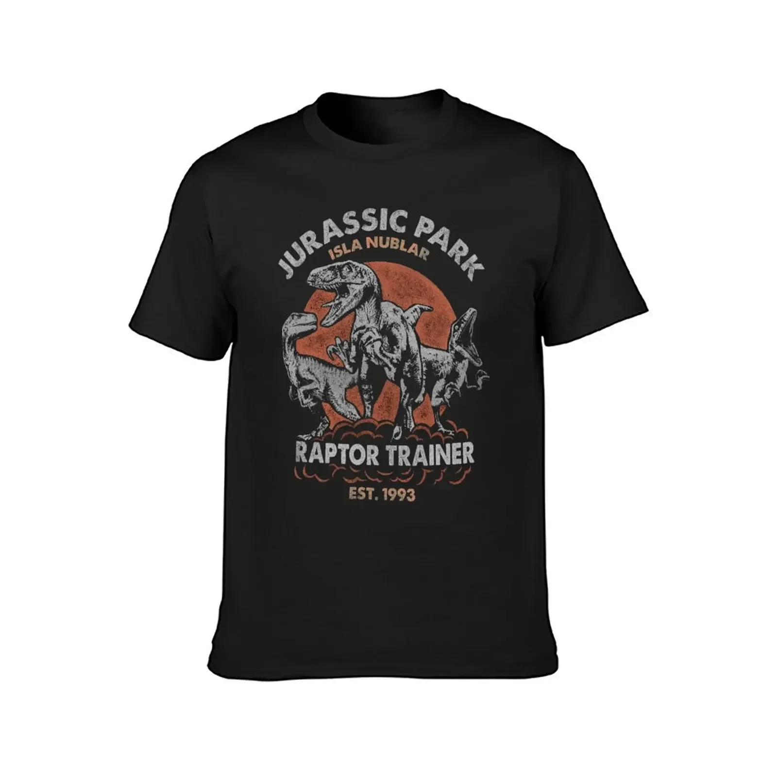 Jurassic Park Isla Nublar Raptor Trainer EST. 1993 T-Shirt graphic t shirts korean fashion fruit of the loom mens t shirts