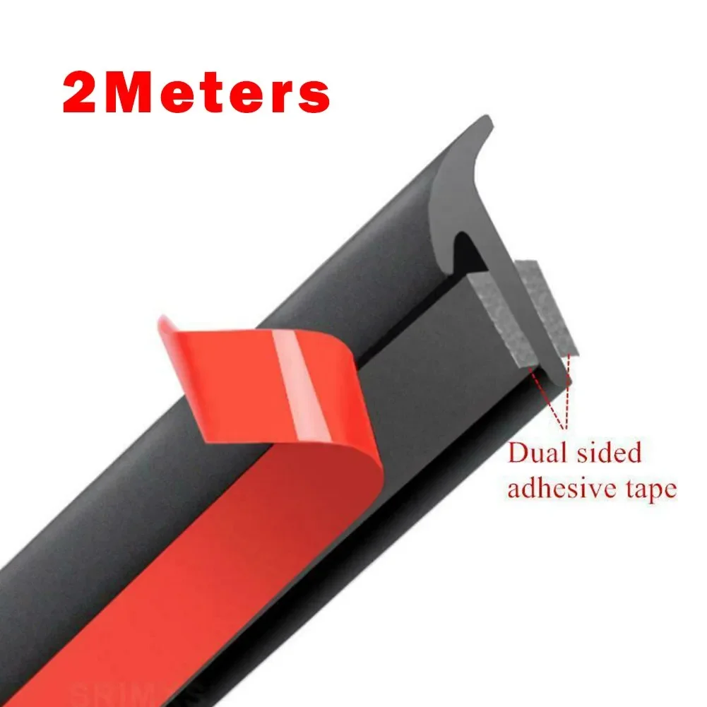 

2M Car Seals Edge Sealing Strips Seal Strips Trim For Cars Front Rear Bumpers Sides Skirts Weatherstrip Rubber Windows Seal
