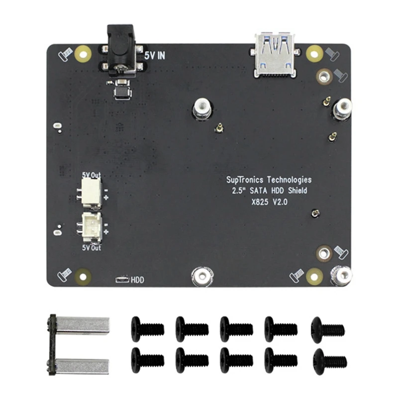 X825 V2.0 2.5Inch SATA HDD/SSD Storage Expansion Board+X735 V3.0 Power Management Board+Case For Raspberry Pi 4B