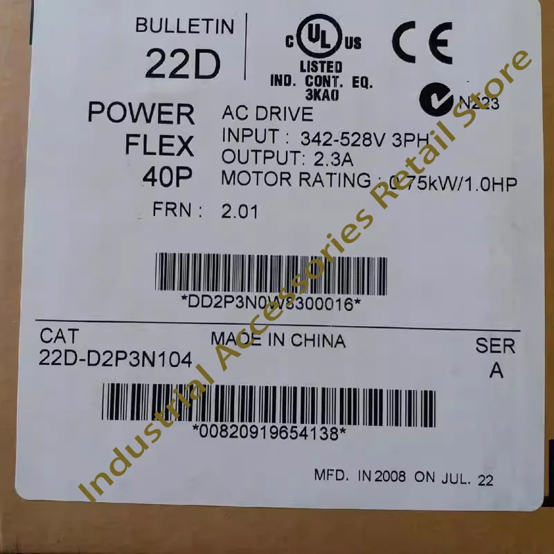 

New Original 22D-D2P3N104 22D D2P3N104 22DD2P3N104 One Year Warranty Warehouse Spot Fast Delivery