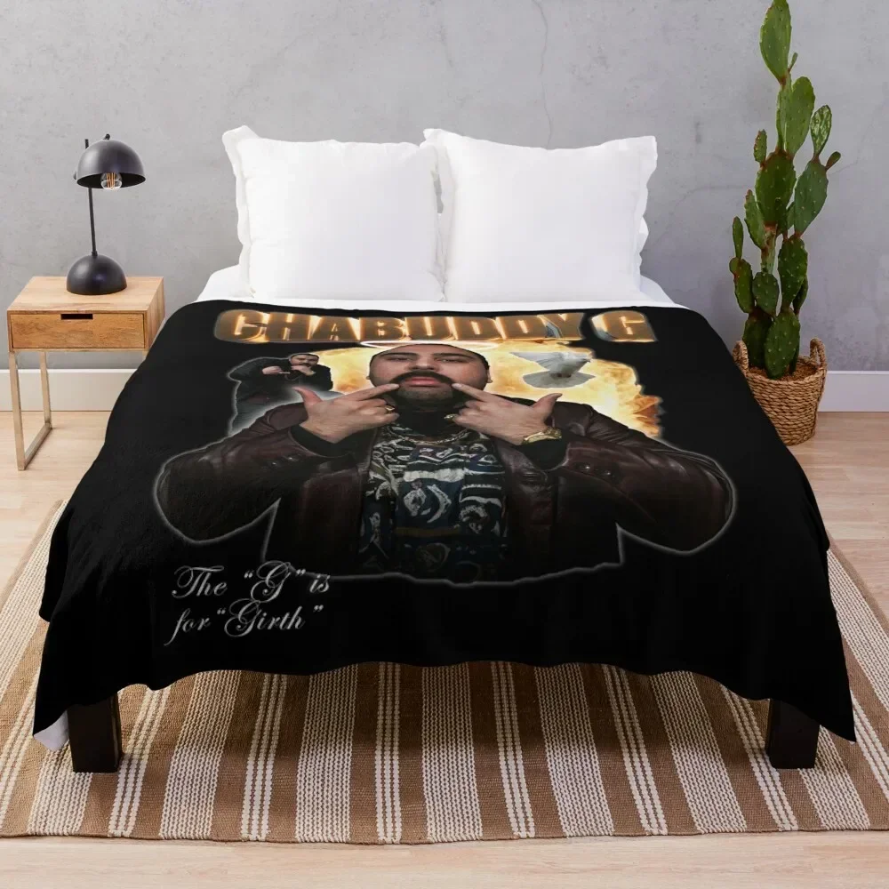 

Chabuddy G - The G is for Girth Throw Blanket Flannel Fabric Decorative Sofas Blankets