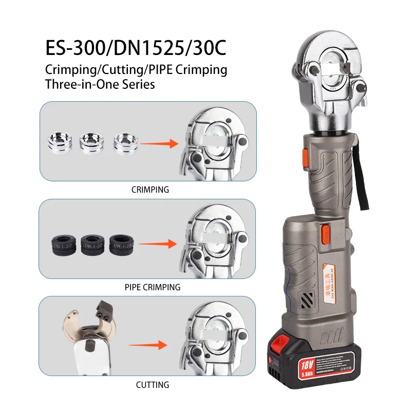 ES-300/30C/DN1525 3-in-1 Series: Crimping / Cutting / Pipe Crimping Tools Other Hydraulic Tools
