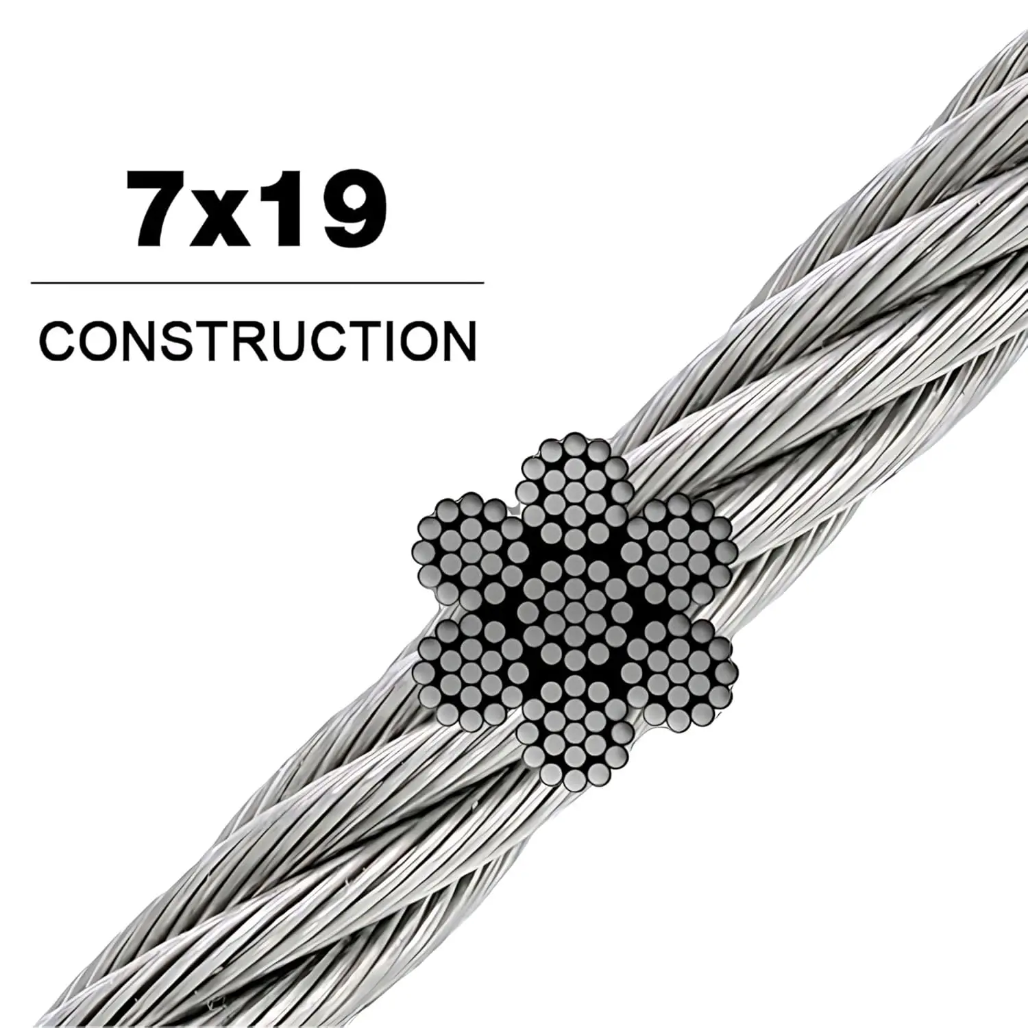 Steel Cable Wire Rope 1/4