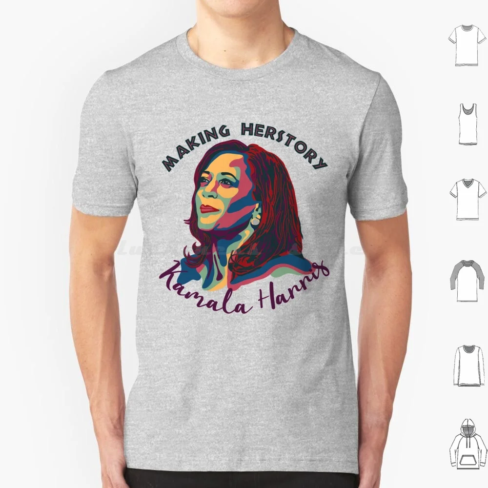 Kamala Harris-Making Herstory camiseta de algodón hombres mujeres DIY estampado feminista Kamala Kamalaharris Harris Herstory Veep