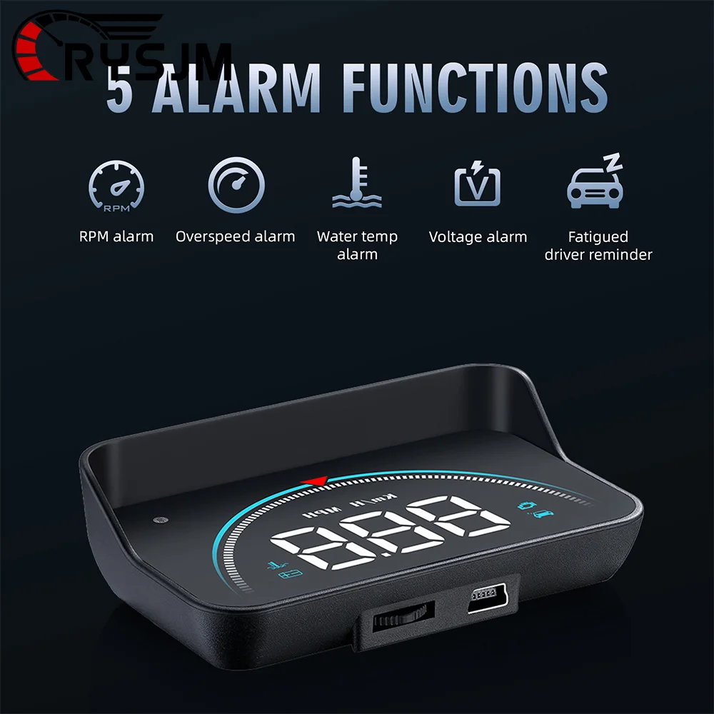 

* New Head Up Display M8 OBD For HUD Car OBD2 Windshield Projector Overspeed Warning Auto Electronic Water Temperature Gauges