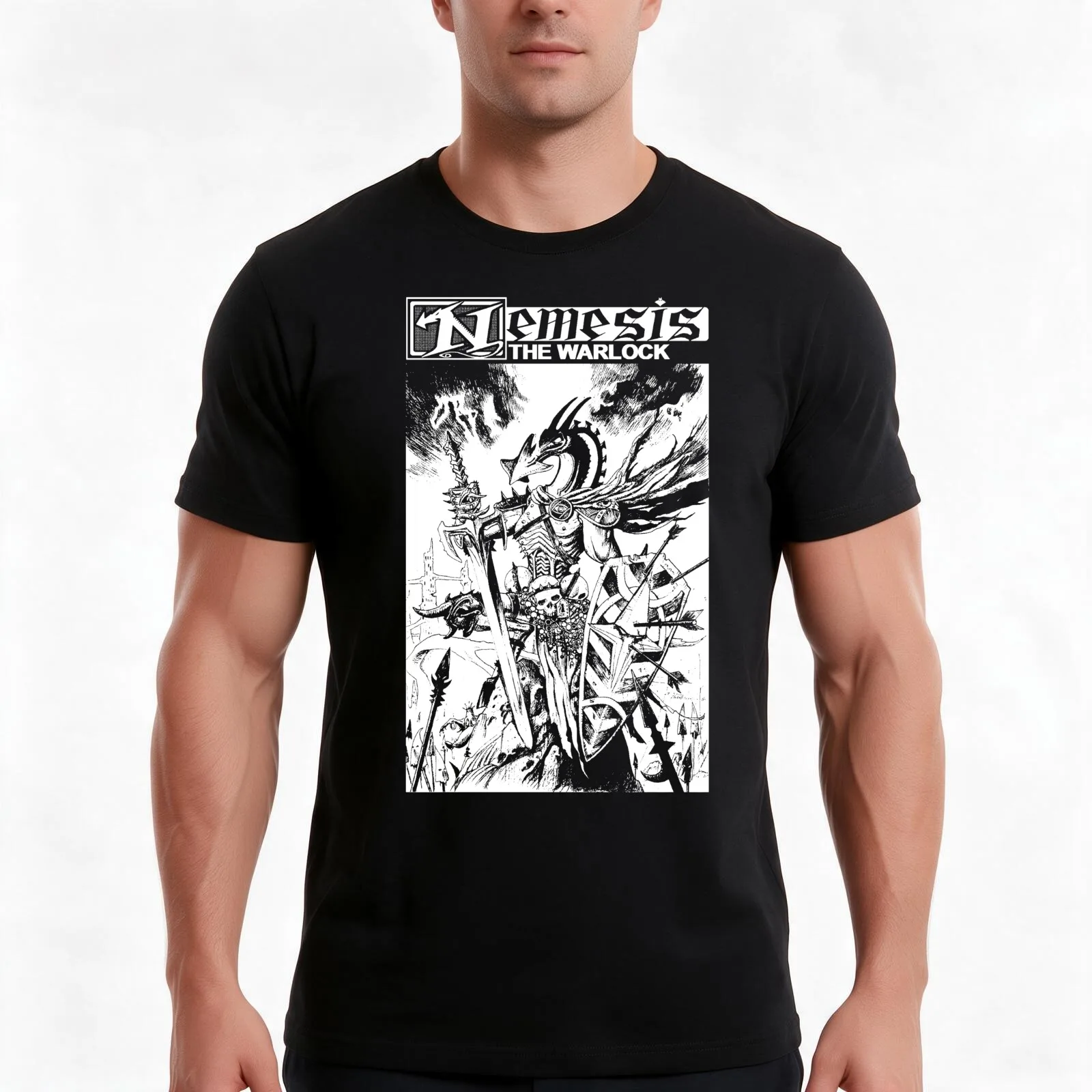 Nemesis the Warlock T-Shirt Summer Casual Cotton Tee Oversized Streetwear Tops Vintage Graphic Print Loose Fit Short Sleeve
