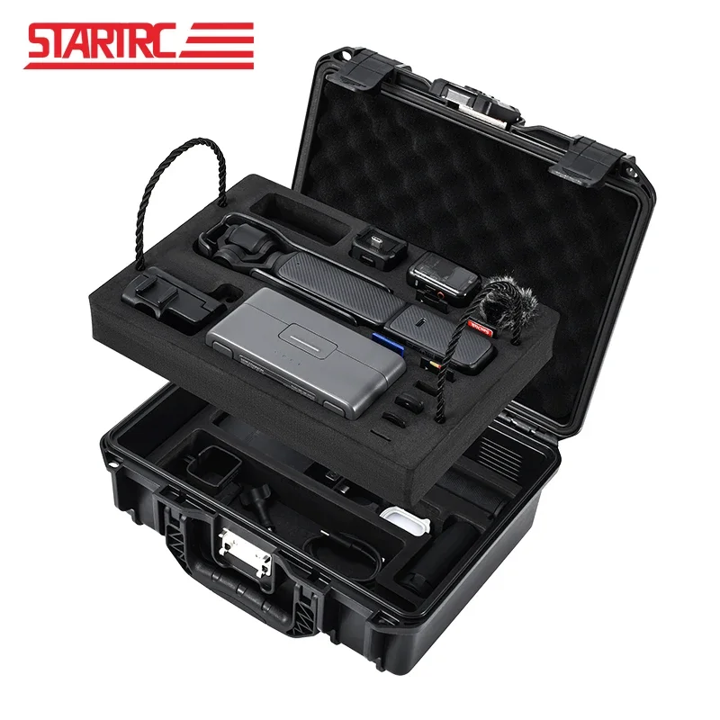 STARTRC For DJI Osmo Pocket 3 Accessories TSA Password Lock 2 Layer Waterproof Box Hard Case Portable Suitcase Carrying Case