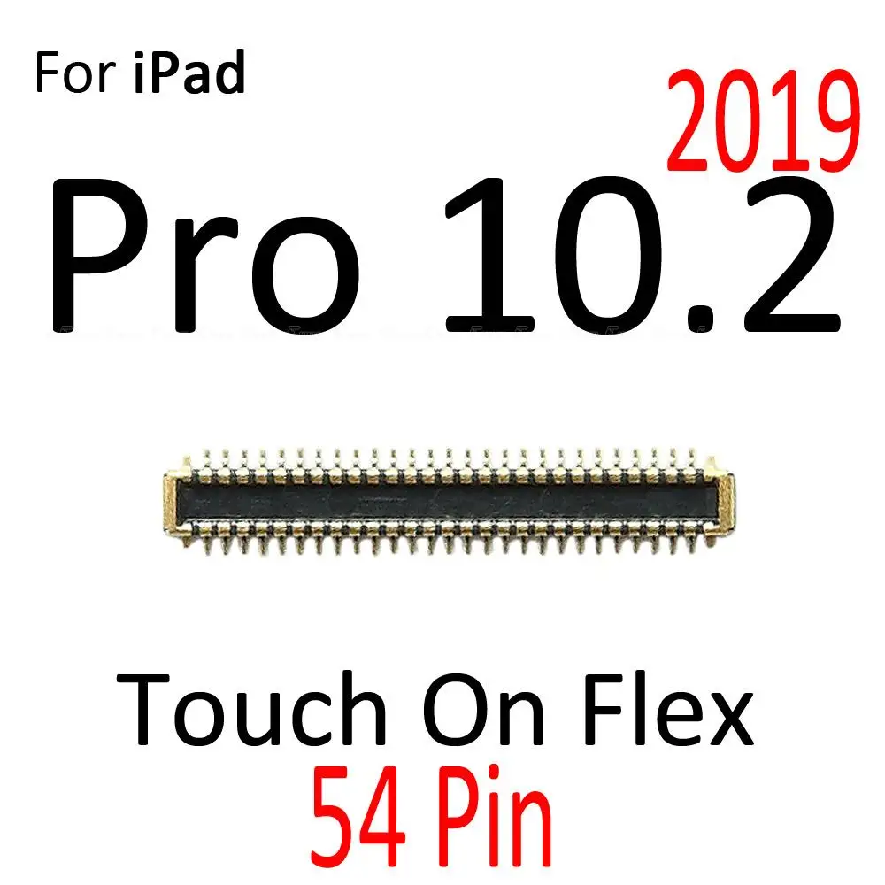 Ipadの7 8 9プロ10.2 2019 2020 2021 lcdディスプレイのタッチスクリーンデジタイザfpcコネクタマザーボードフレックスケーブル