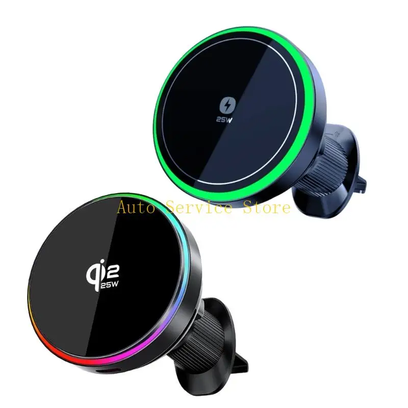 462A Universal Car Phone Mount with Wireless Charging and 360 Degree Rotation