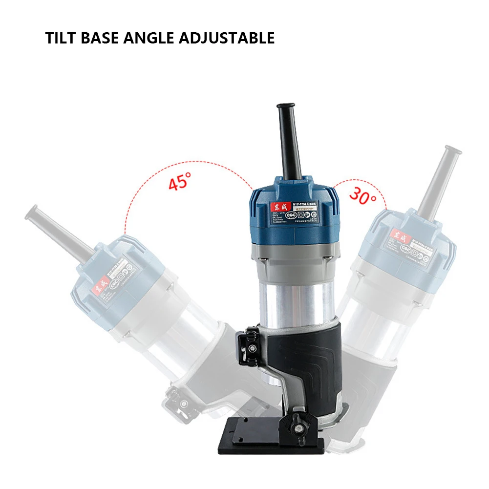 Edge Cutter Trimming Machine Base Aluminum Alloy Wood Router Trimmer Base Multifunctional for Curve Cutting Planing Wood Edge