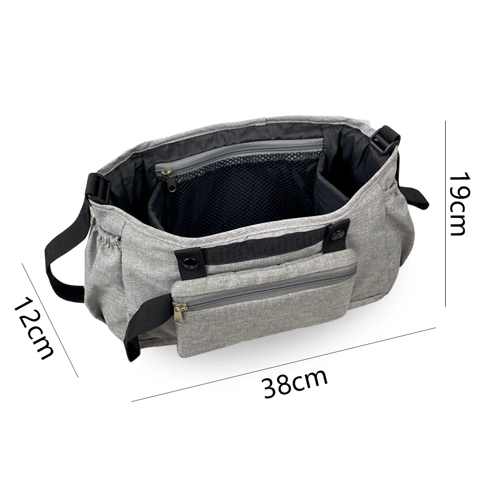 Stroller Bag Pram Stroller Organizer Infant Pram Cart Storage Bag with Baby Trolley Bag Carriage Bag Stroller Accessories