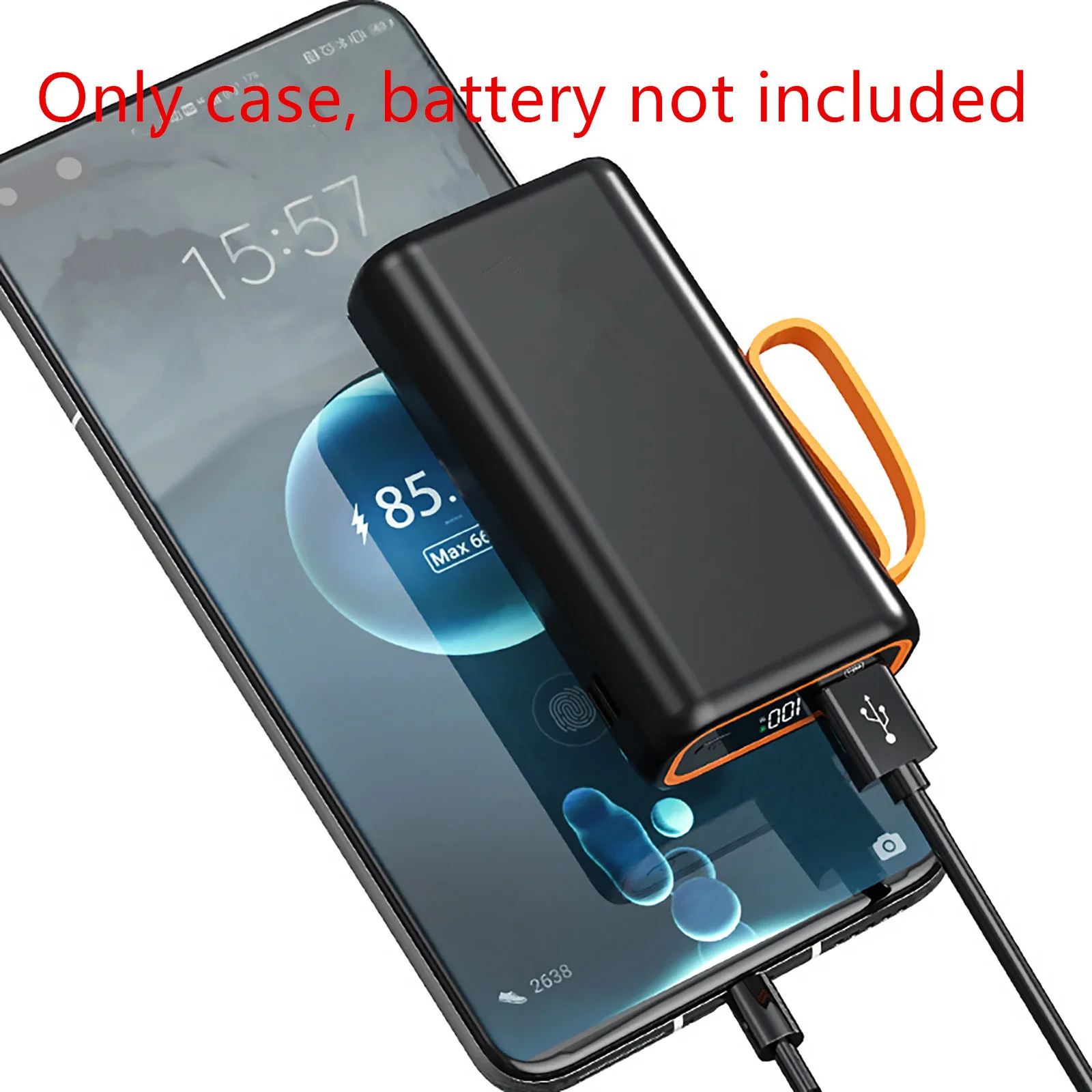 5V 2 Slot 21700 PD Type C Fast Charging Case For SmartPhone Battery Storage Box Welded Case DIY Power Bank Charger Shell view 6
