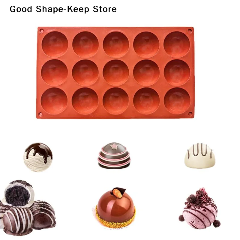 dailySilicone Hemisphere Half Ball Baking Molds Food Safe Non-Stick Mold for Chocolate Cake Holiday Dessert DIY Making
