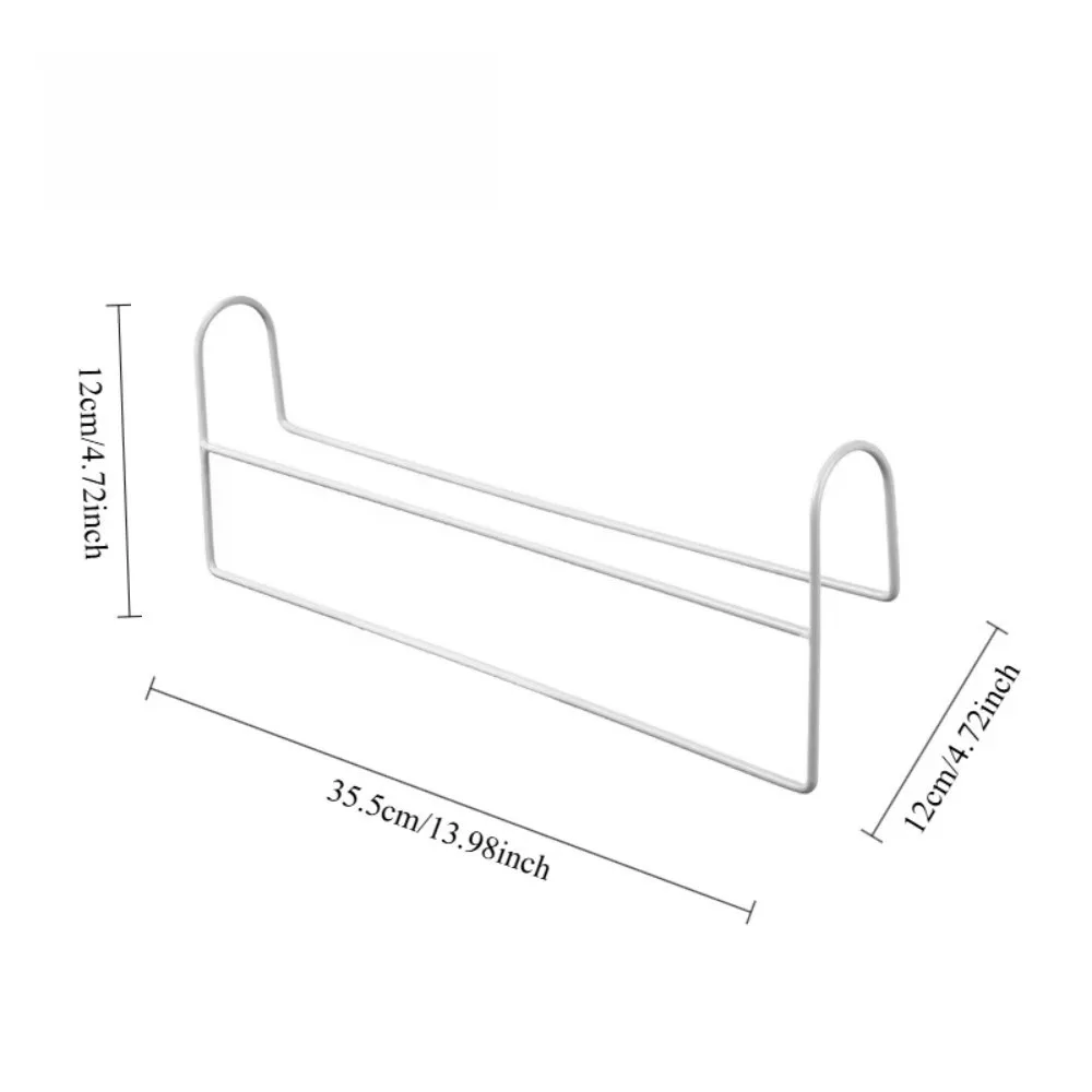 Space Saving Closet Hanger Organizer Iron Multi Function Clothes Hanger Rod High Low Staggered Storage Rack Clothing Storage