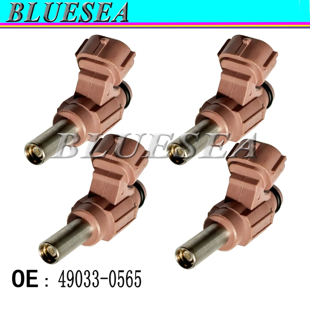 49033-0565 4Pcs Fuel Injector for Kawasaki Ninja H2 KX250 KX450F 2016-2024