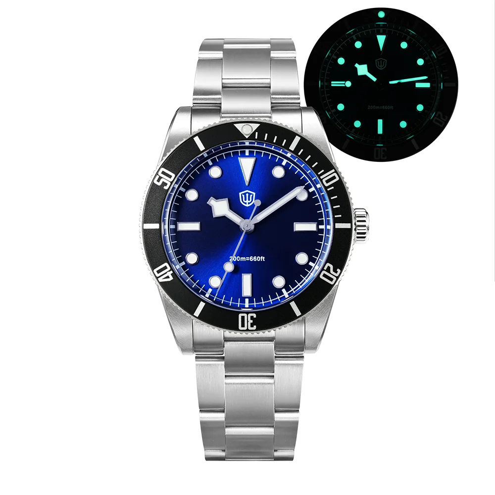 watchdives Quartz Watches, WD7922 BB54 Mens Watch 37mm Sapphire 