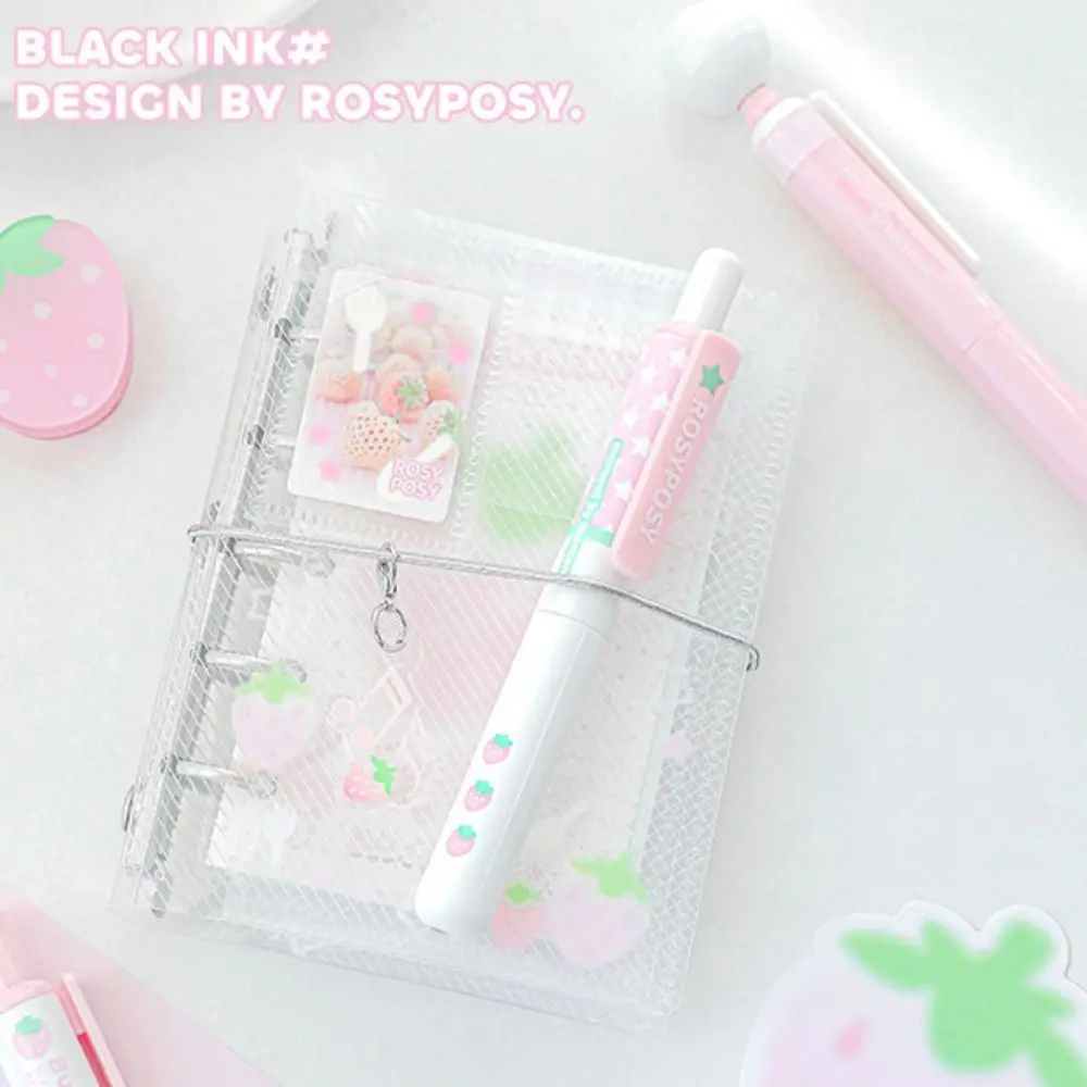 

4Pcs 0.5mm Black Ink Press Neutral Pen Quick Drying 360° Rotation Decompression Gel Pen Smooth Writing