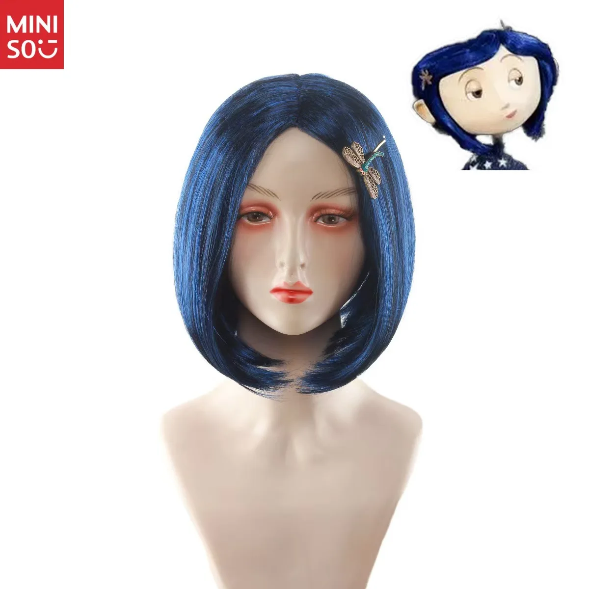 Perruque de Cosplay Ghost Mom Caroline du film européen et américain, perruque de fête d'halloween et de noël