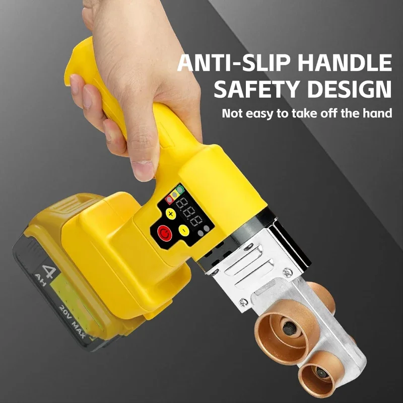 شاشة ديجيتال أدوات الذوبان الساخن 280 واط آلة لحام الأنابيب لبطارية ديوالت 20 فولت البلاستيك انبوب ماء لحام لأنابيب PE ، PPR ، PB