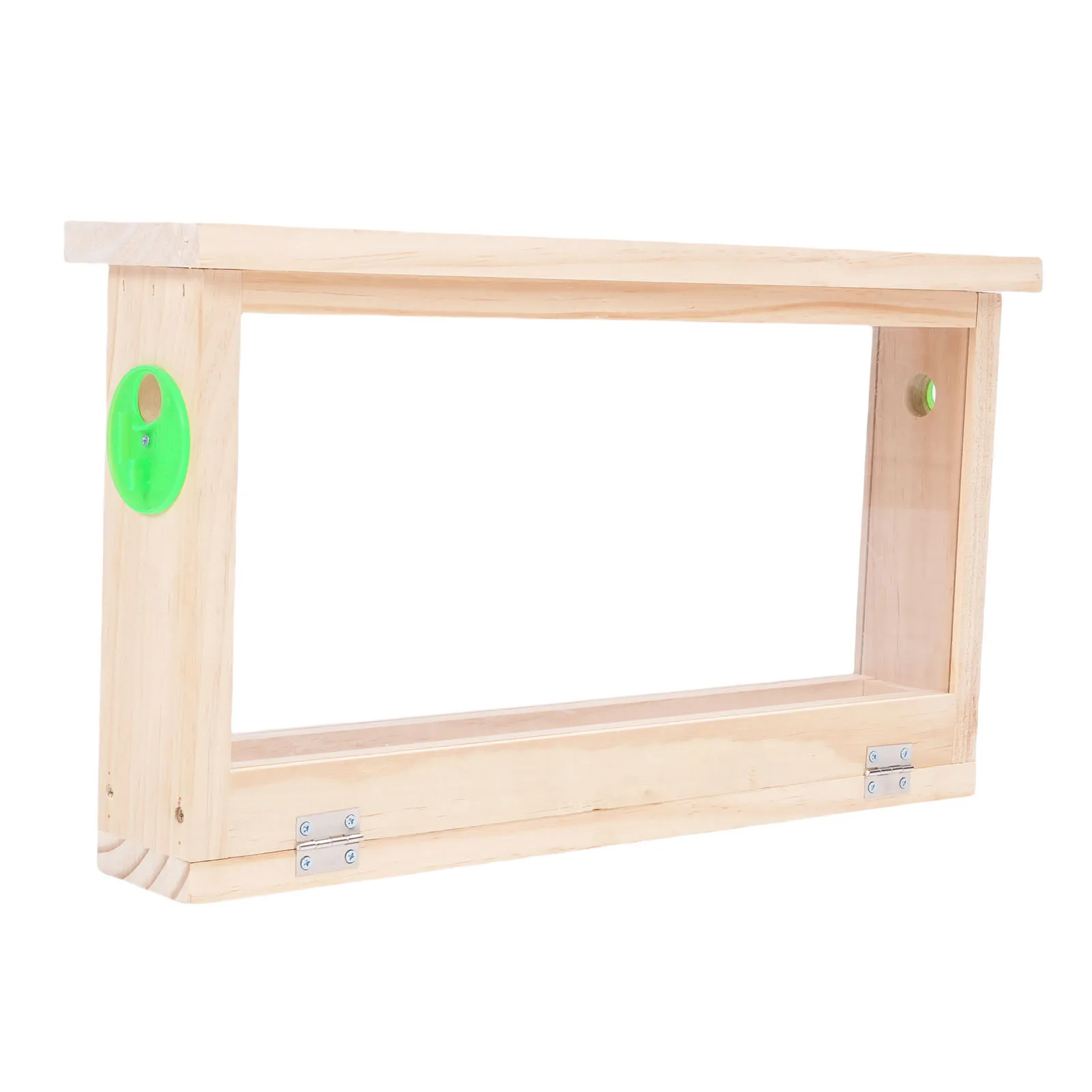 Bee Breeding Box Wooden Beehive Observation Box Double Sided Acrylic Panel with Ventilation Holes Beekeeping Supplies