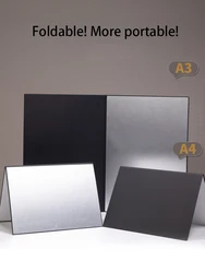 3-in-1 Reflector Photography Cardboard A3/A4 Foldable Reflector Board For Photo studio Photography Accessory