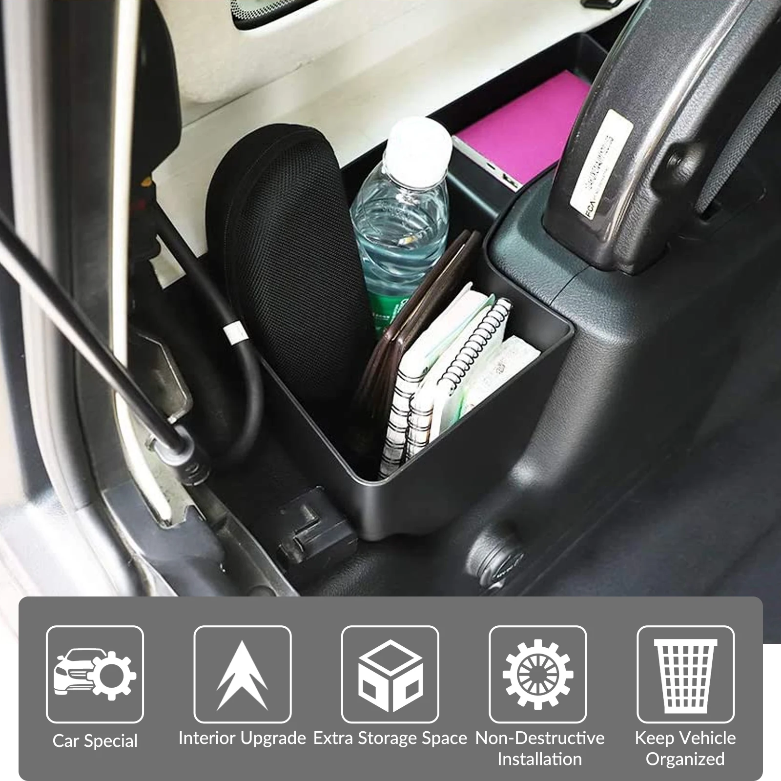 

Car Accessories Rear Trunk Organizer Cargo Storage Box Bin Container Tray For Jeep Wrangler JL 2018 2019 2020 2021 2022 2023