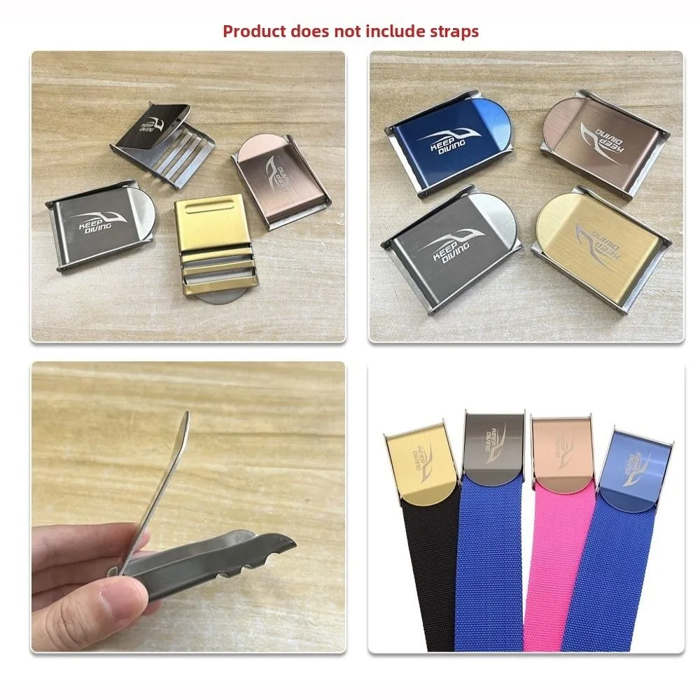 304 Stainless Steel Scuba Diving Color Weight Belt Buckle Wire Drawing Process With Electroplating Quick-release Buckle