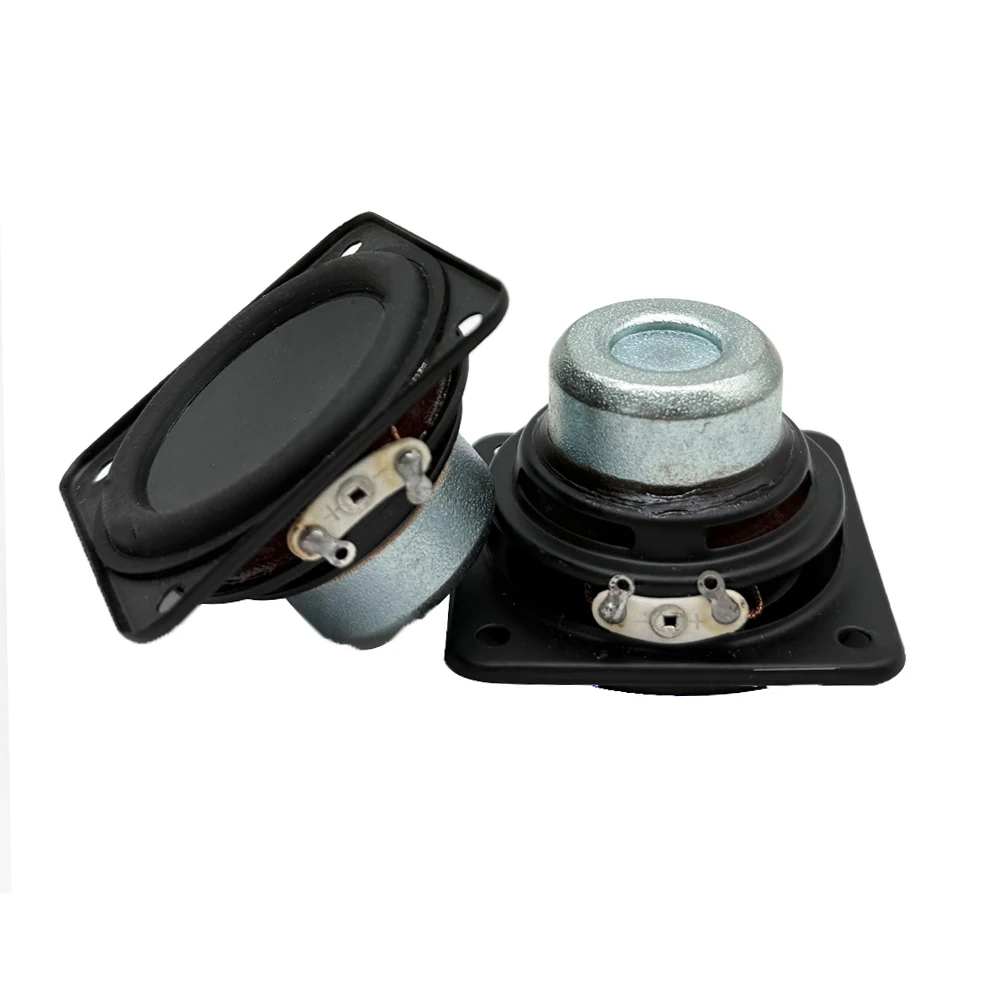 2個/ロット 2インチスピーカー 4Ω 10W フルレンジ 51mm角型 内部磁石 DIY Bluetoothスピーカー HiFiサウンド ラウドスピーカー