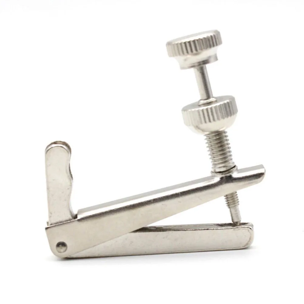 

4pcs Violin String Adjuster Silver Metal Tool for Tuning Screws Easy Removal Precision Positioning Non Slip Groove